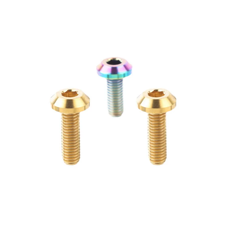 Custom M5X10/12mm Long Titanium Bike Torx T25 Head Screw Disc Brake Rotor Bolts